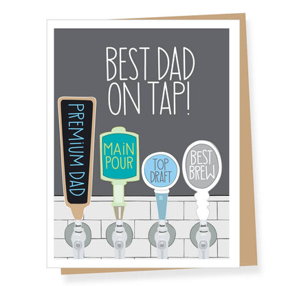 Best Dad on Tap Father's Day Card