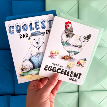 You're An Eggcellent Mom Mother's Day Card