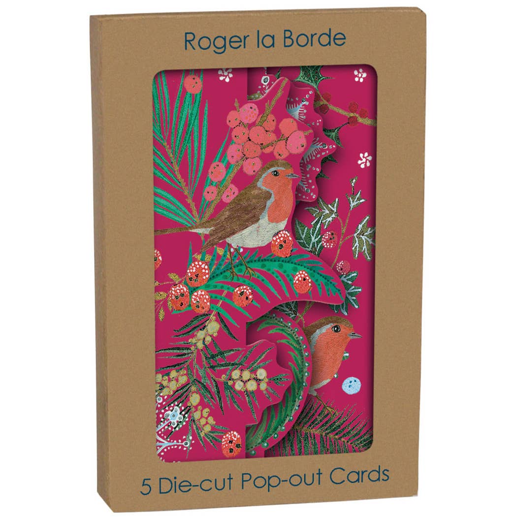 Winter Robins Trifold Holiday Card