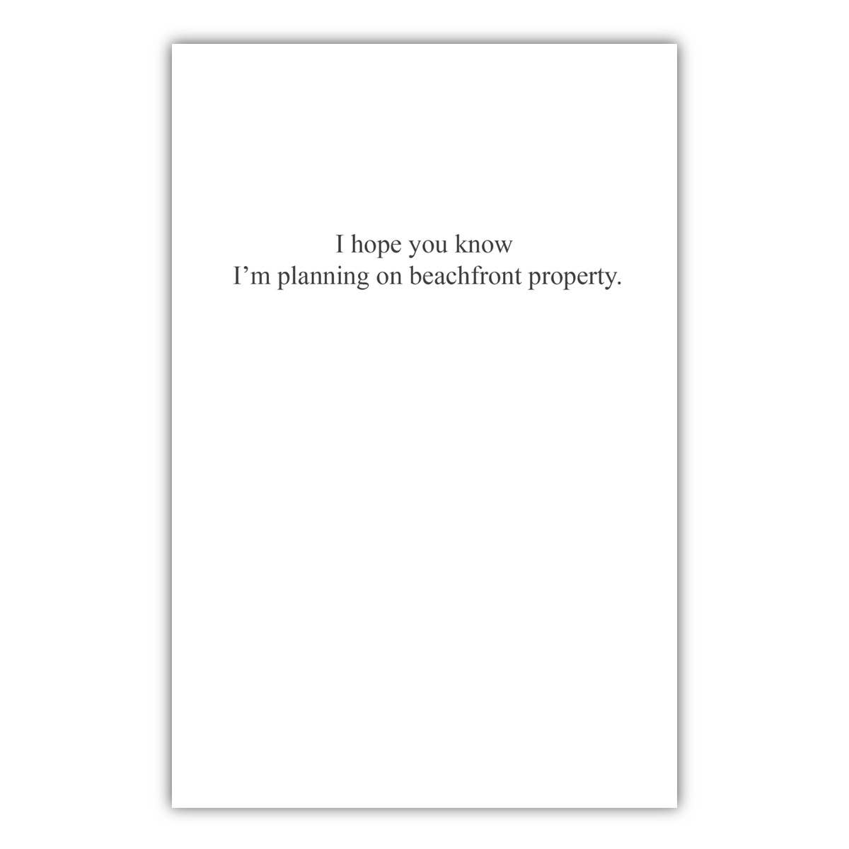 Beachfront Property Friendship Card