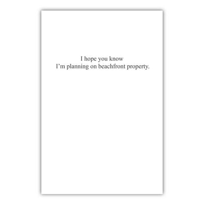 Beachfront Property Friendship Card