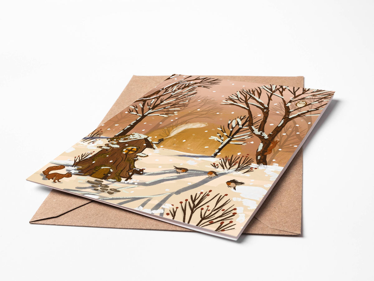 Cozy Cottage Blank Card