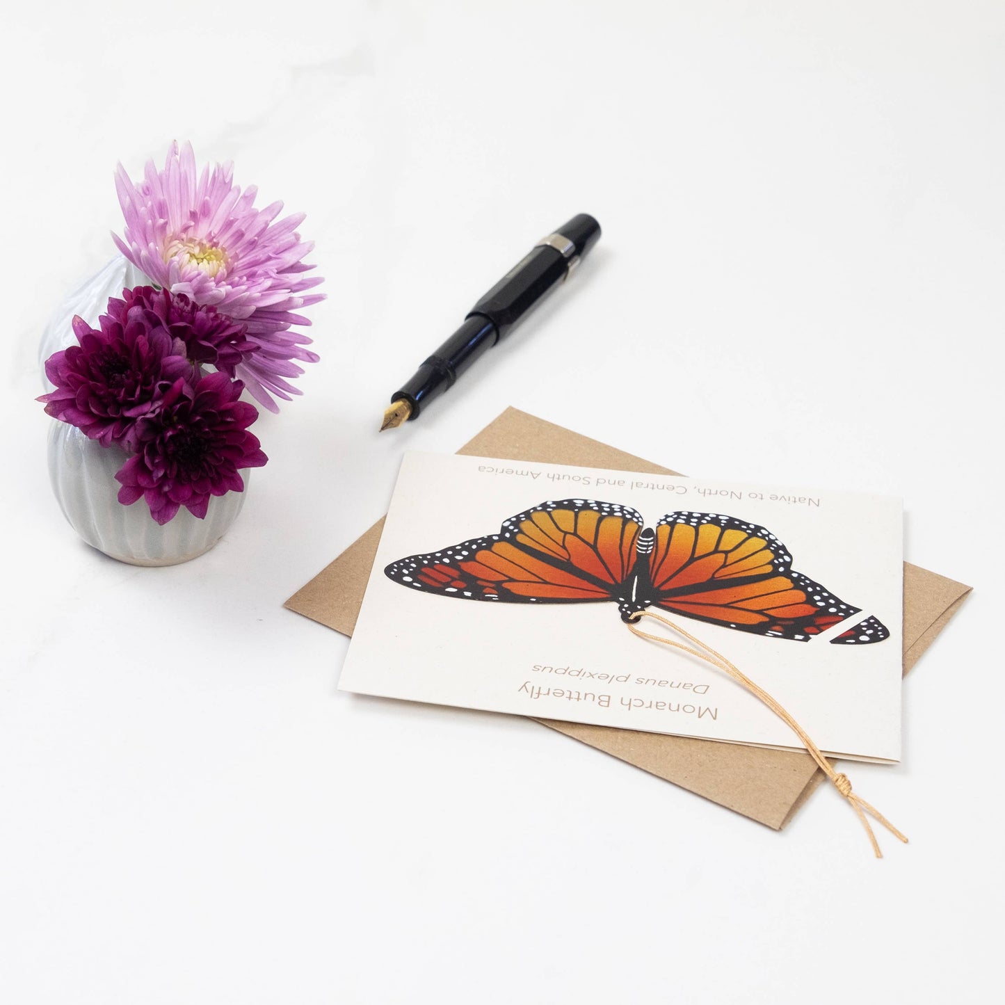 Monarch Butterfly Ornament + Notecard