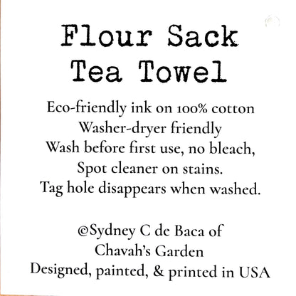 Black Ravens Tea Towel