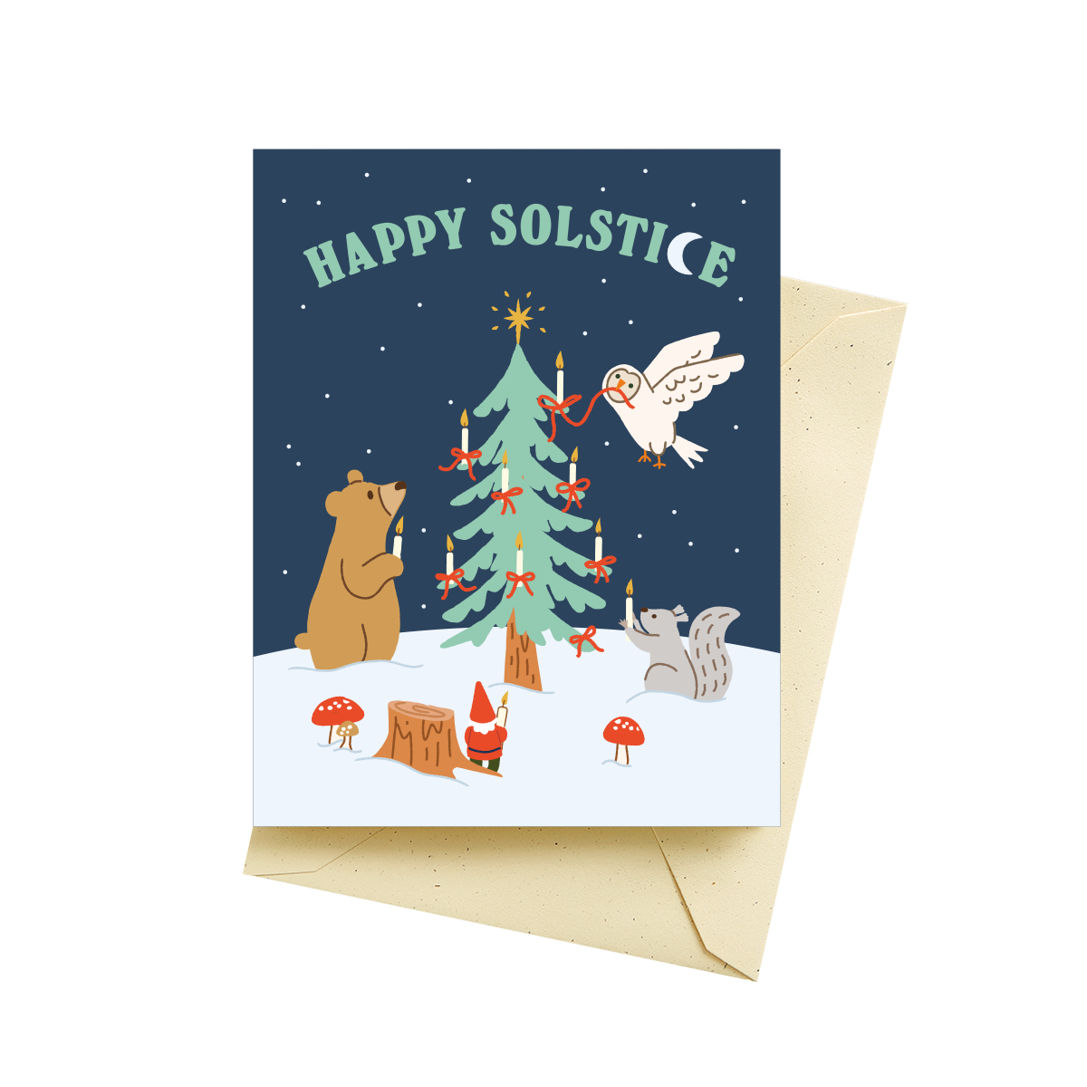 Solstice Animals Holiday Card – Allport Editions