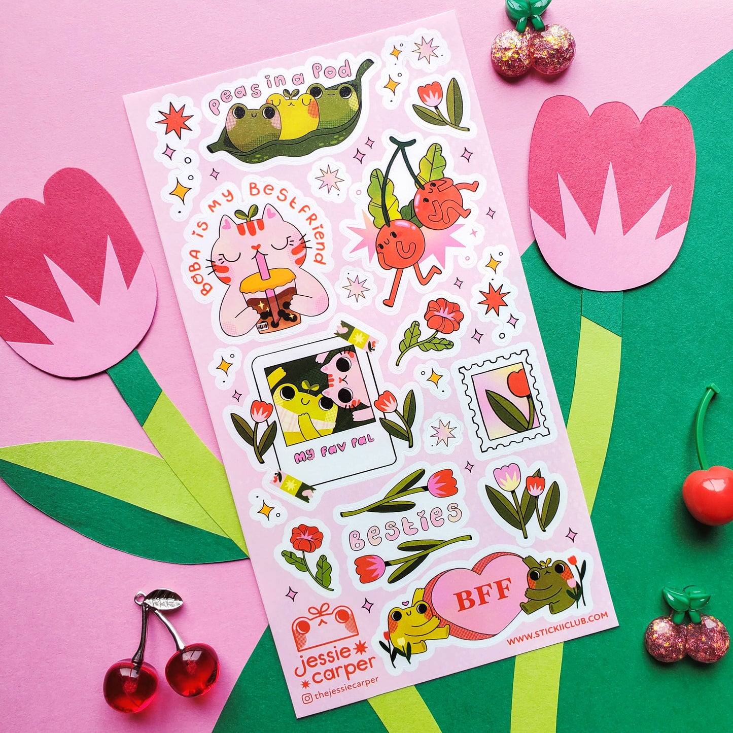 Hoppy Friends Forever Sticker Sheet