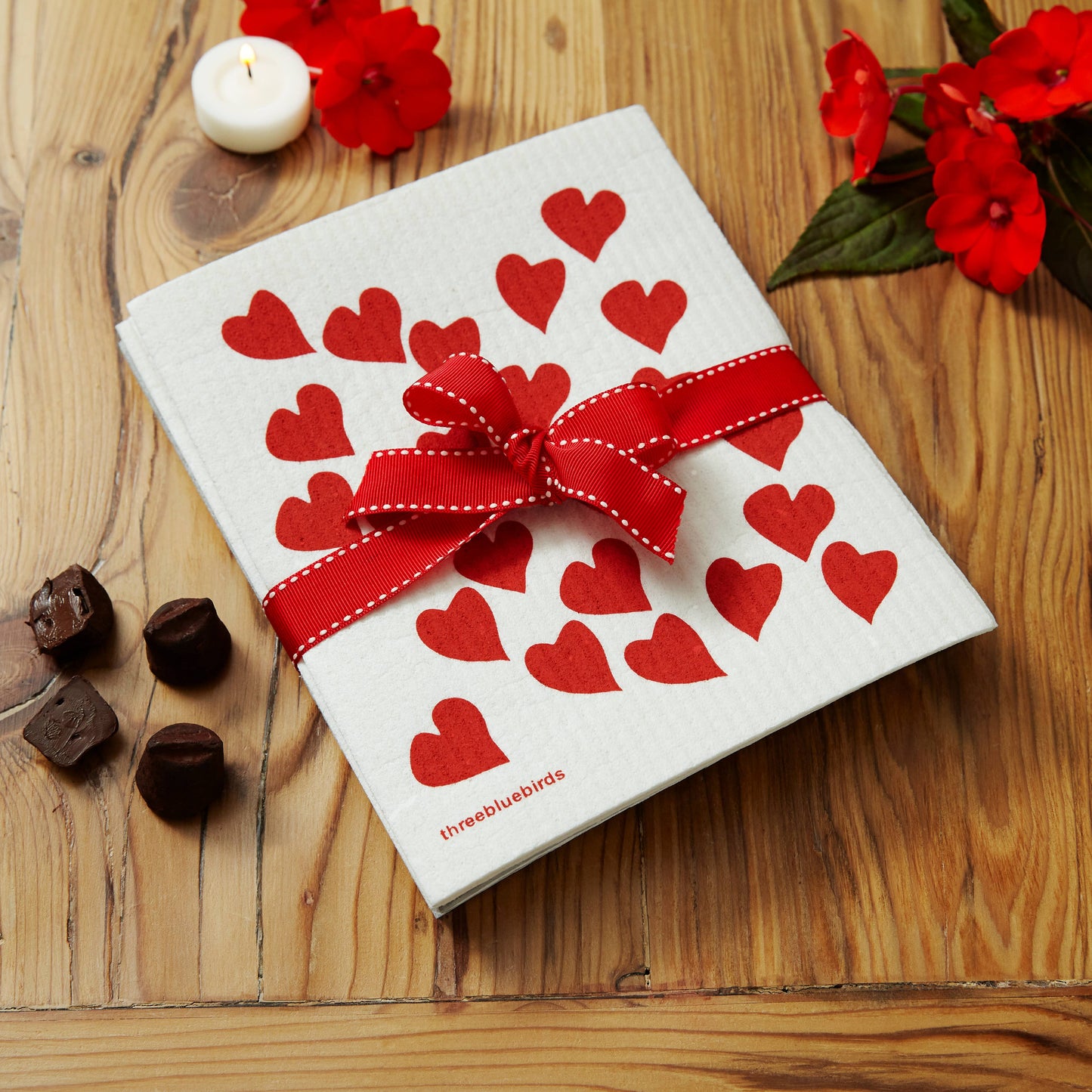 Hearts Love Ya Swedish Dishcloth