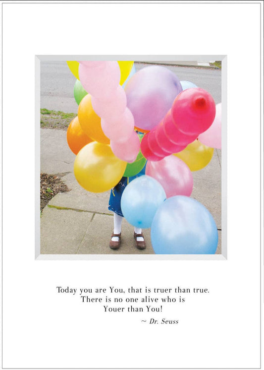 Birthday Balloons Birthday Card & Bookmark