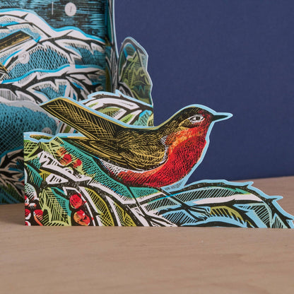 Mid Winter Robin Pop Up Advent Calendar