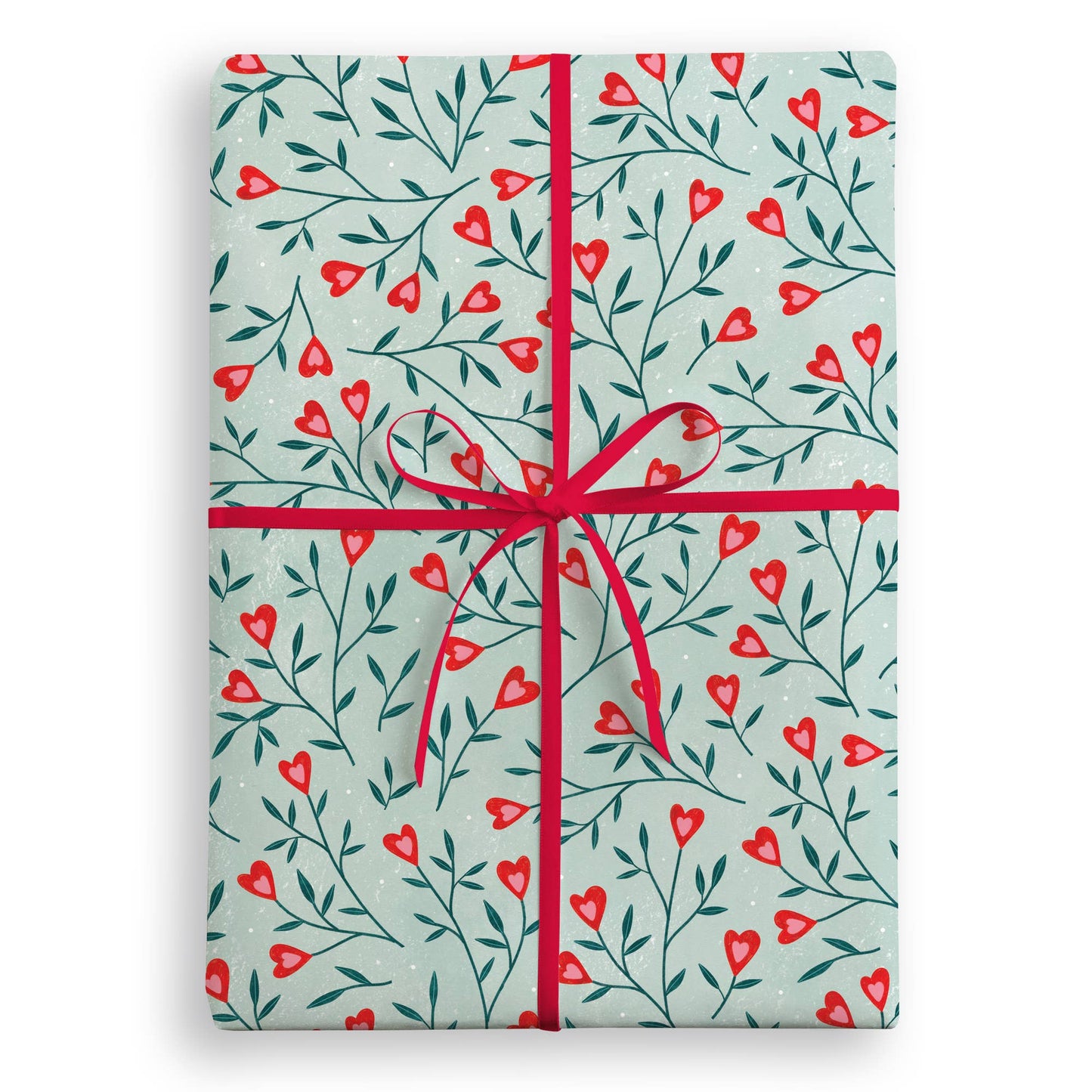 Leafy Hearts Wrapping Paper, 2 Rolls