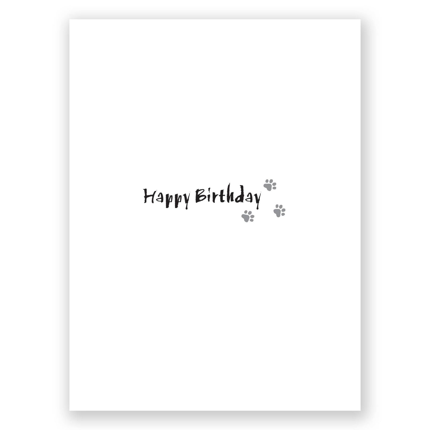 Cat with Cake Birthday Card