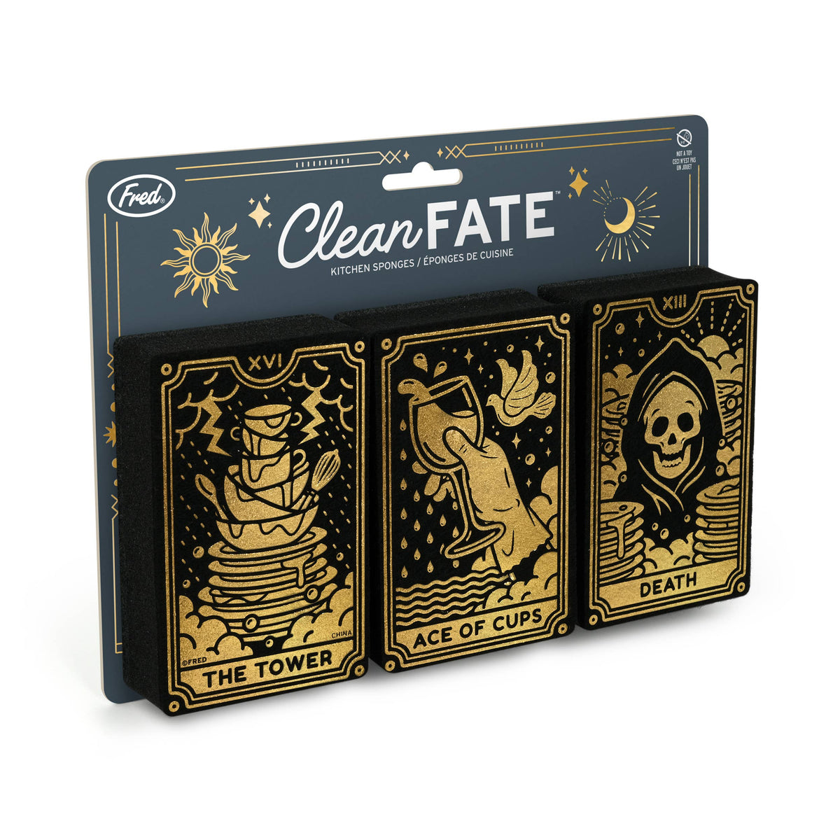 Clean Fate: Metallic Tarot Card Sponges