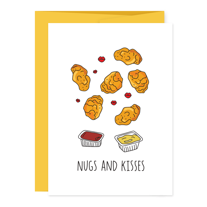 Nugs and Kisses Love Card