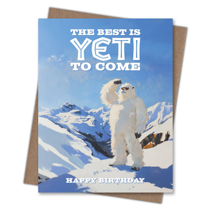 Best Yeti Birthday Card