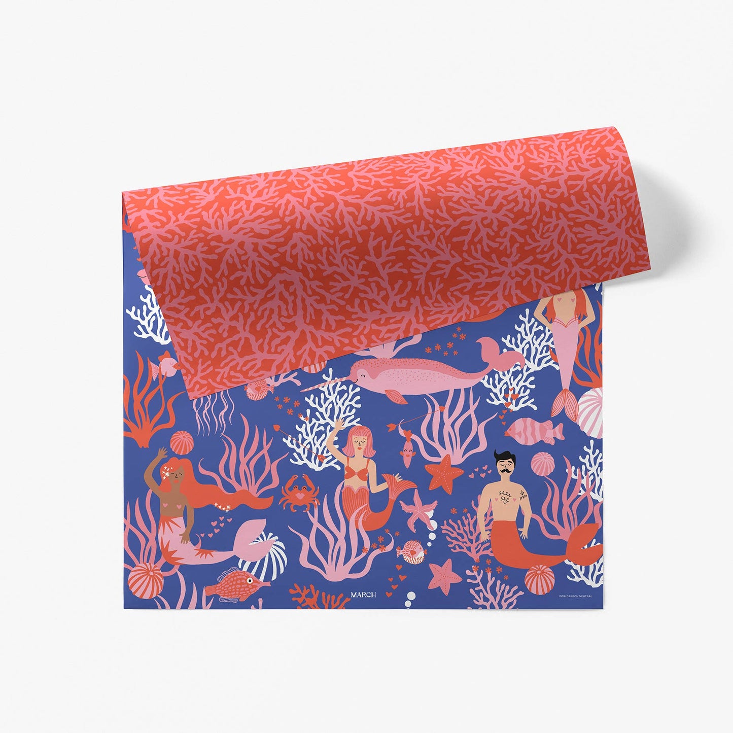 Sea of Love Double-Sided Wrapping Paper, 2 Rolls