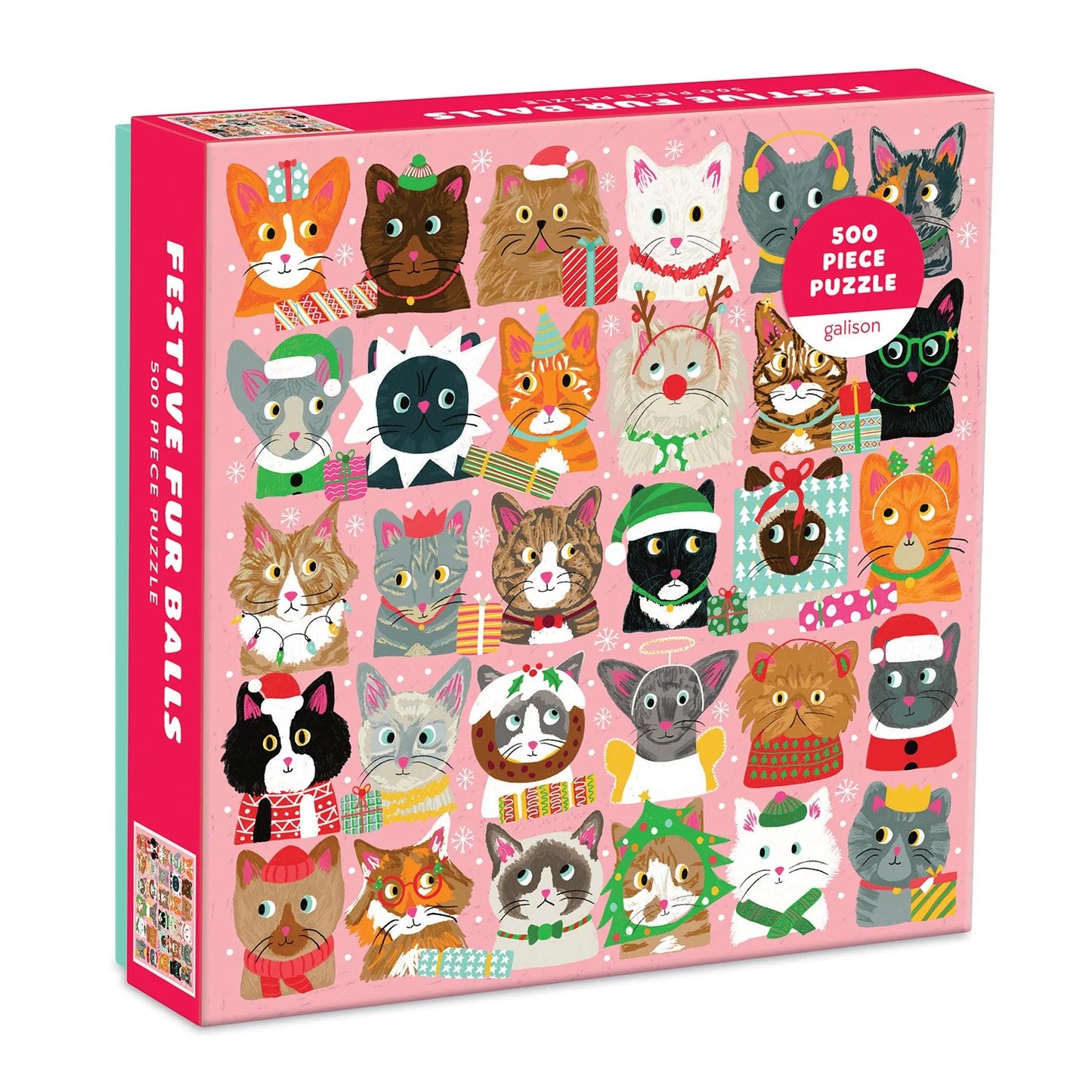 Festive Furballs Puzzle - 500pc