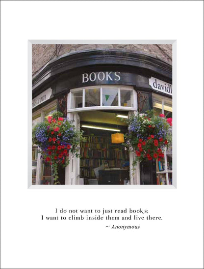 Book Town Birthday Card & Bookmark