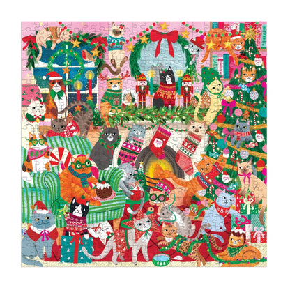 Merry Catmas! 500 Piece Family Puzzle