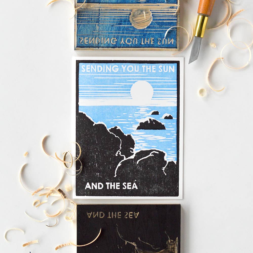 Sending You the Sun and the Sea Encouragement Card