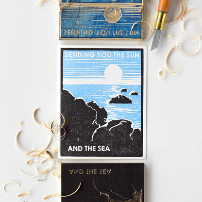Sending You the Sun and the Sea Encouragement Card
