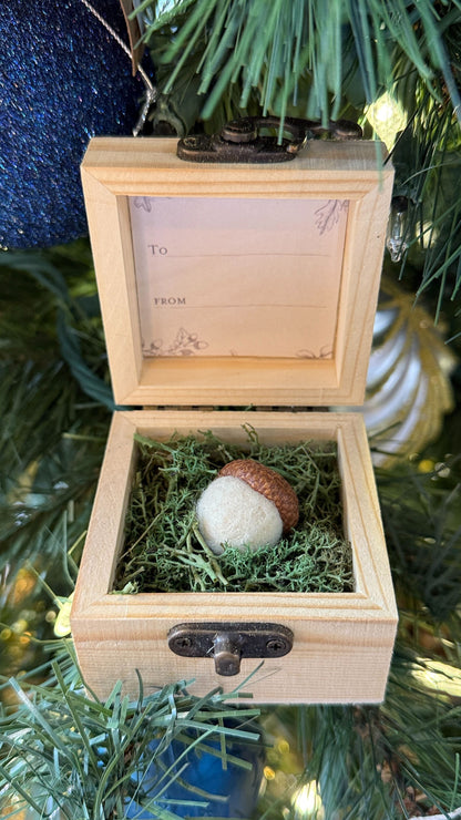 Handmade Needle Felted Wool Acorn