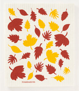 Fall Leaves Swedish Dishcloth