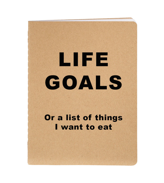 Life Goals/Things I Want To Eat Notebook