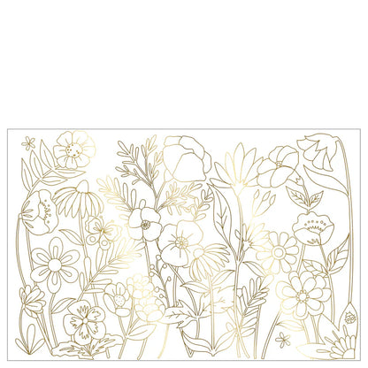Butterfly Gold Foil Coloring Posters