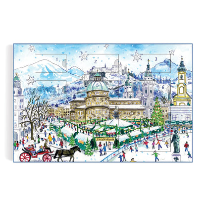 Snowy Villages of the World 12-Day Advent Calendar Puzzle - 80pc