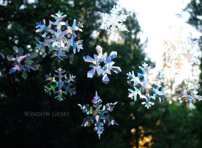 Snowflakes Bird Safety Window Decals