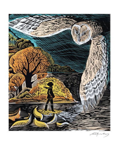October Owl Blank Card