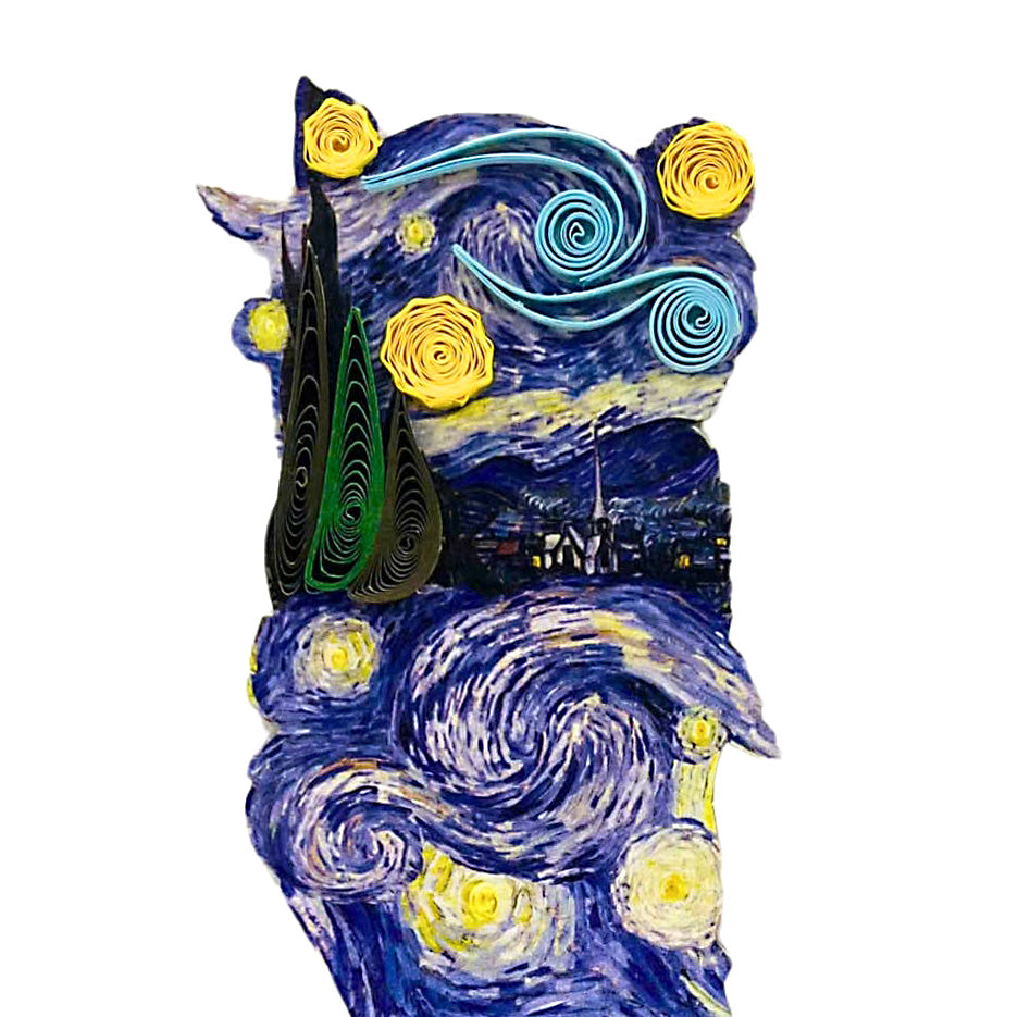 Van Gogh Starry Night Quilling Bookmark