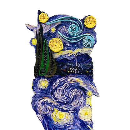 Van Gogh Starry Night Quilling Bookmark