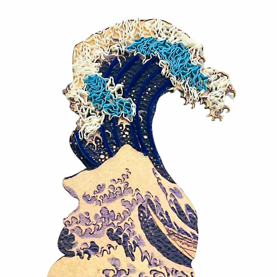 The Wave Hokusai Quilling Bookmark