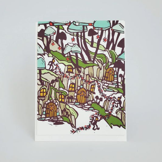 Christmas Mushroom Holiday Card