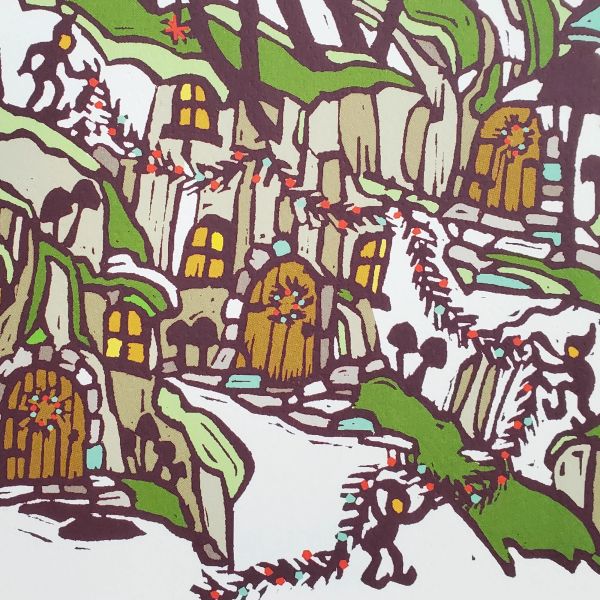 Holiday Mushroom Blank Christmas Card