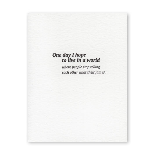 That's my Jam Blank Card