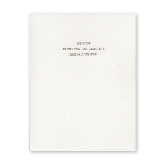 Vending Machine Blank Card