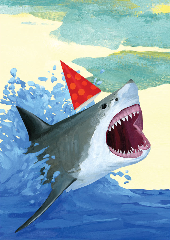 Snazzy Shark Card