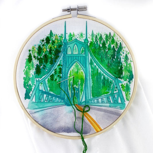 St. Johns Bridge Embroidery Kit