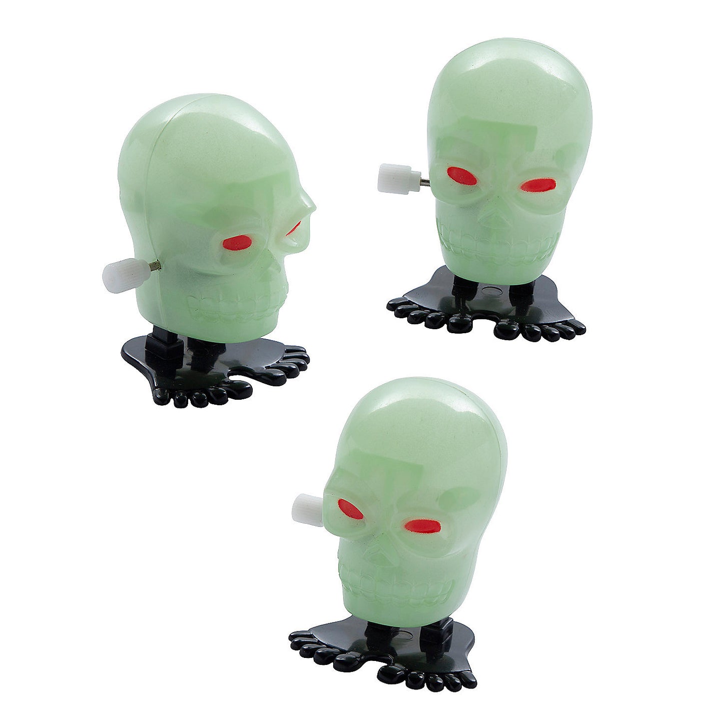 Wind-Up Skull Heads, Set of 3