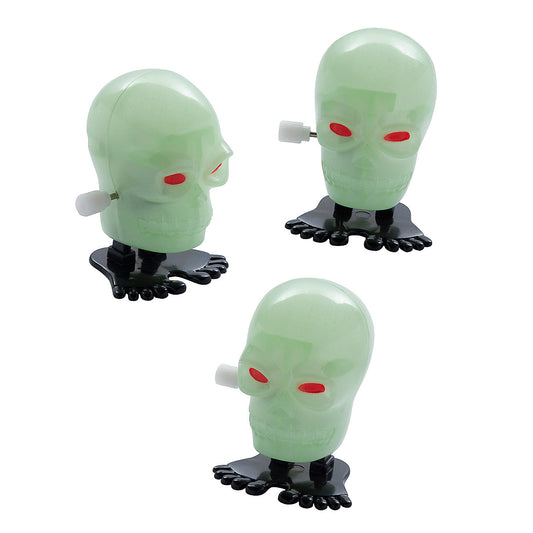 Wind-Up Skull Heads, Set of 3