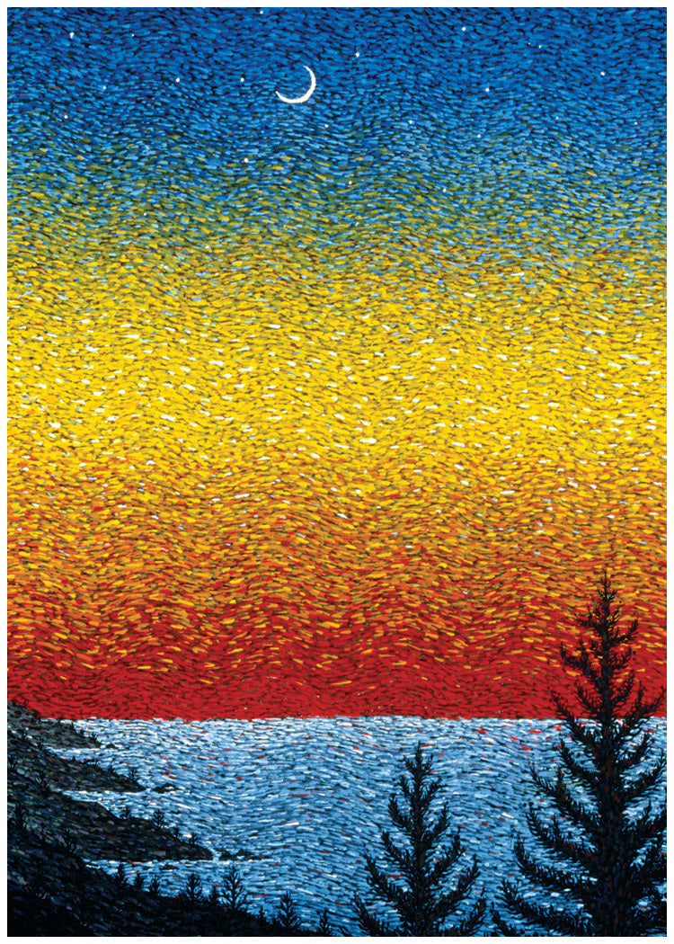 Lake Sunset Card
