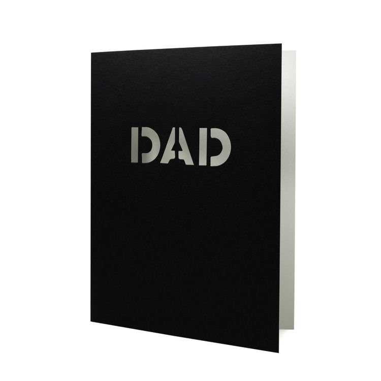 Stencil Cut Dad Card