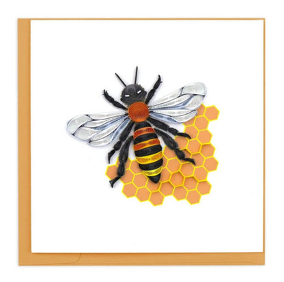 Honey Bee Quilled Card