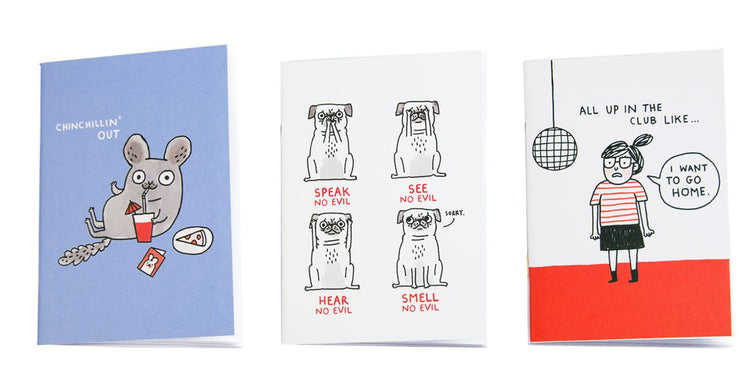 Gemma Ruled Notebook Gemma Correll's The 30s Notebook Trio – Allport Editions