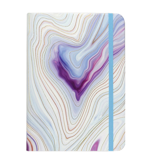 Blue Agate Small Hardcover Journal