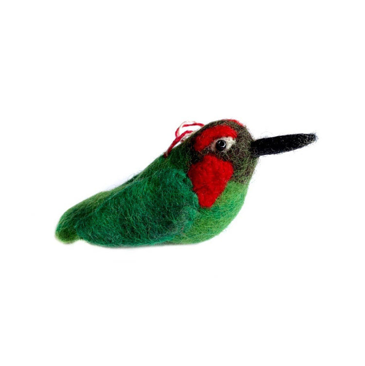 Hummingbird Felted Ornament