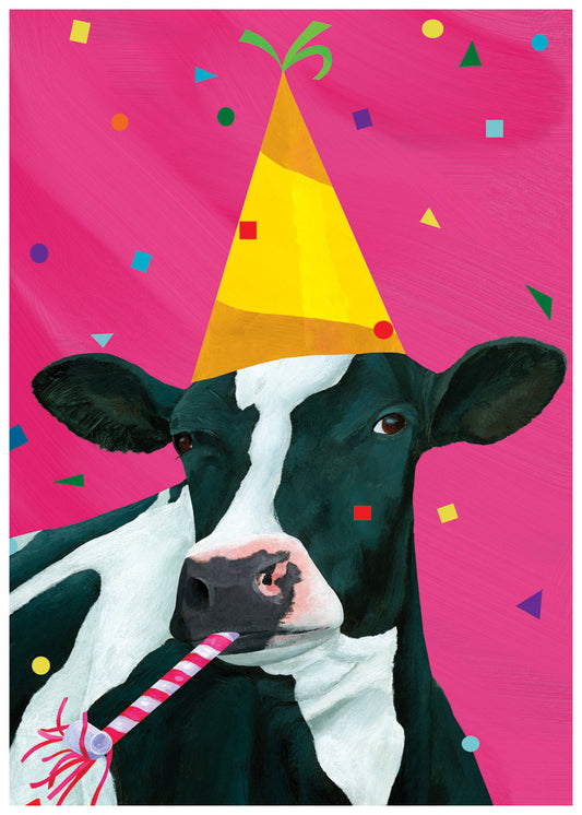 Cow Party Card