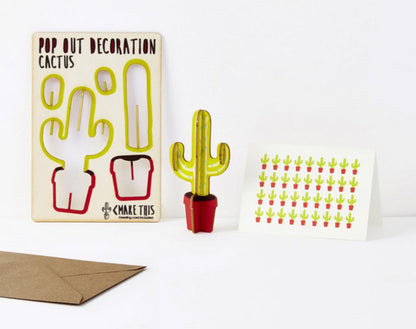 Cactus Pop Out Card